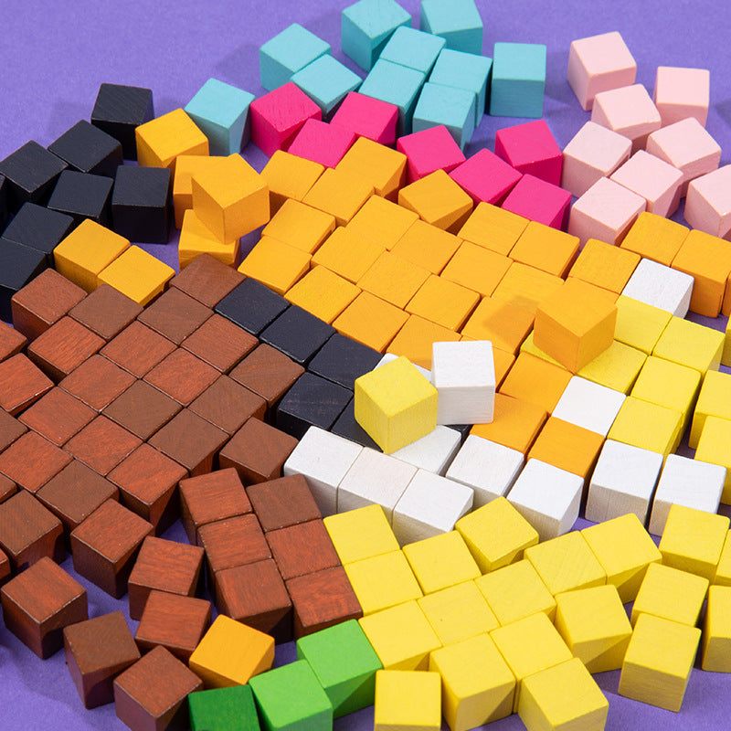 Wooden Mosaic Three-Dimensional Puzzle