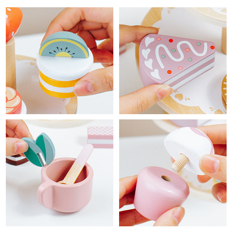 Children's Wooden Home Decor Dessert Set
