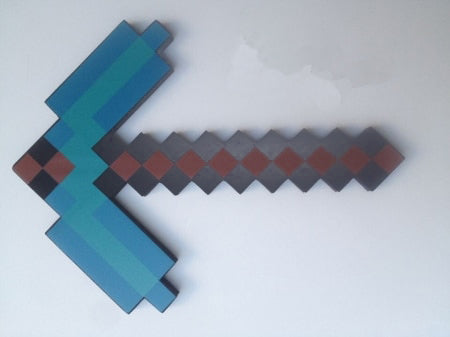 Minecraft-Inspired Soft EVA Foam Diamond Sword or Pickaxe