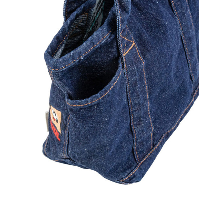 Snoopy Denim Canvas Handbag