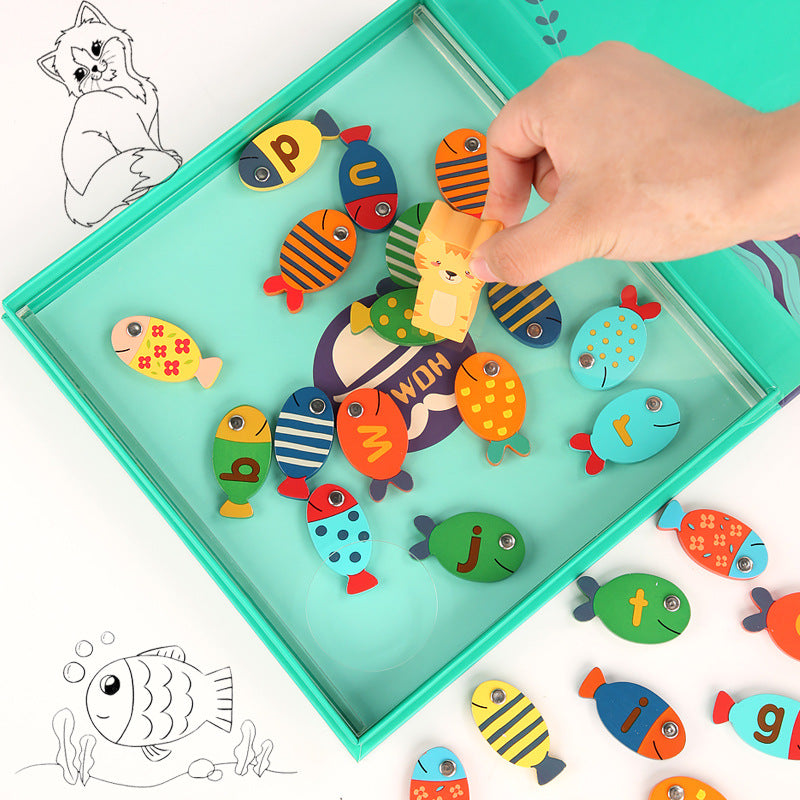 Wooden Magnetic Fishing Game