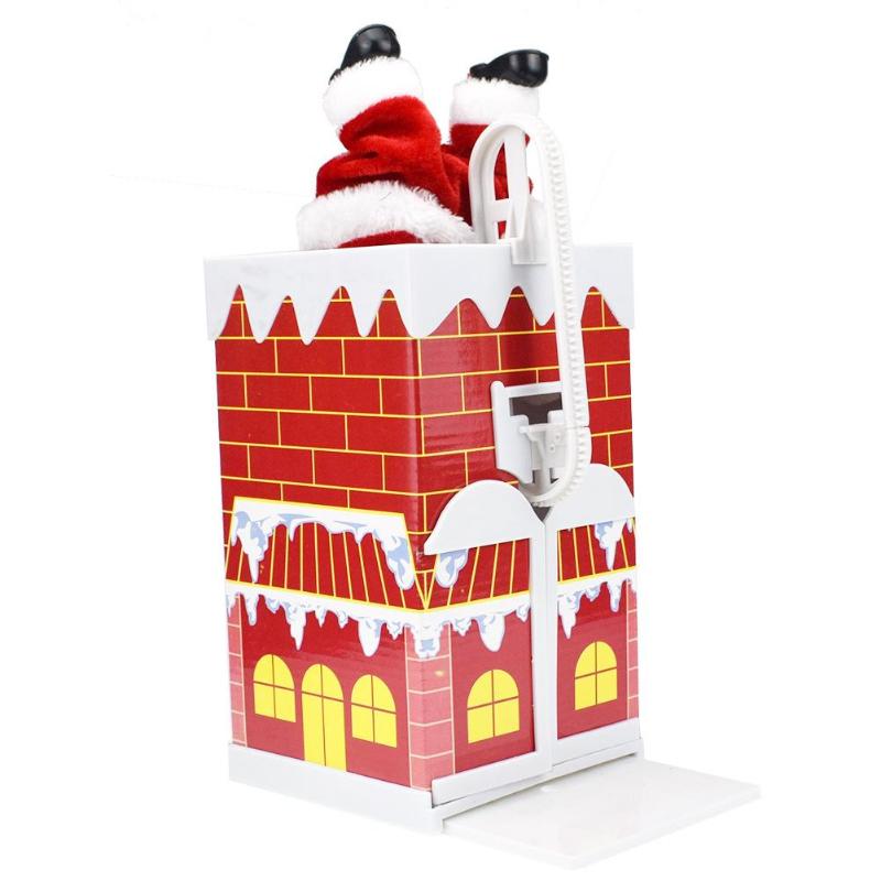 Santa Claus Climbing Chimney Doll Electric Toy