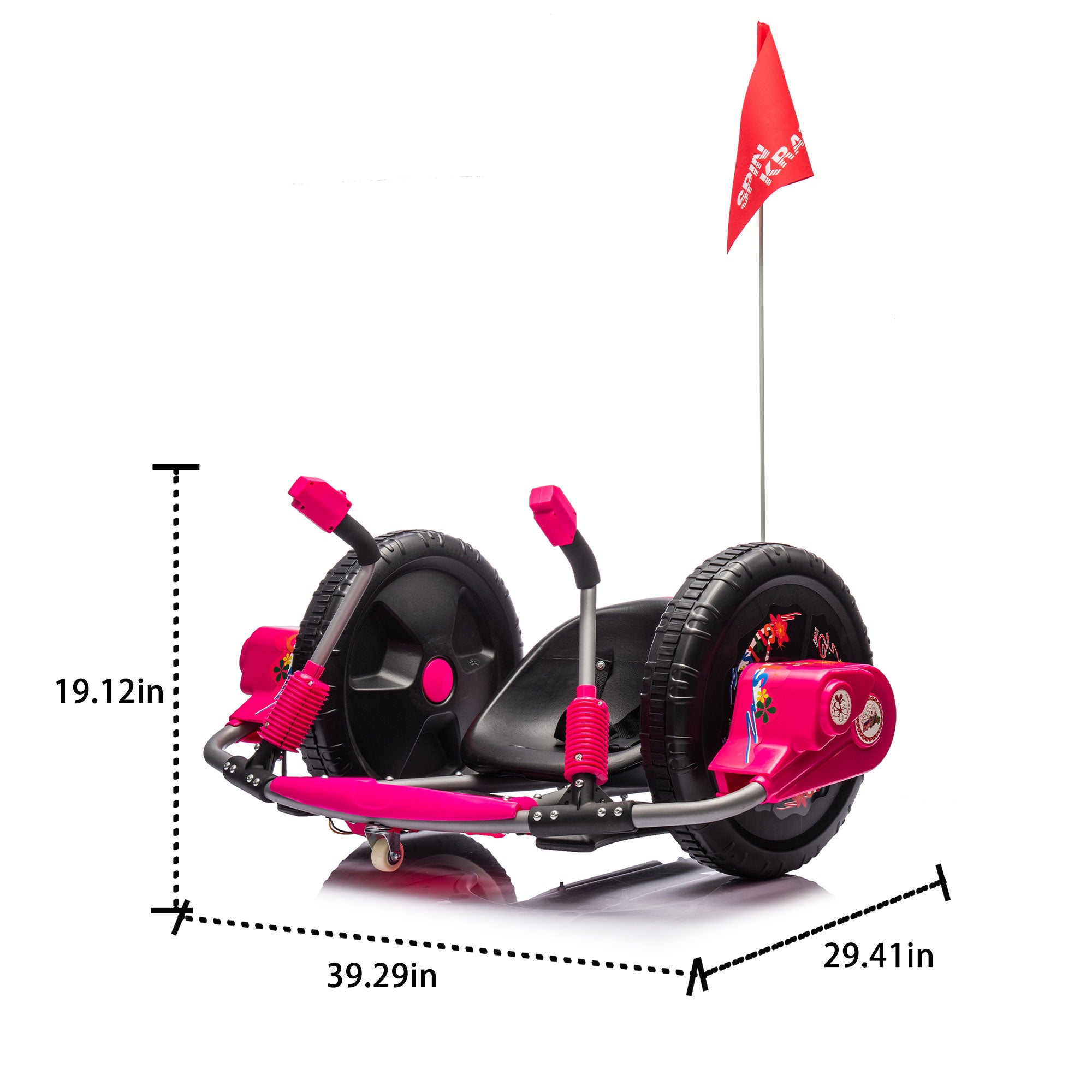 12V Kids Ride-On Electric Toy Car in Pink