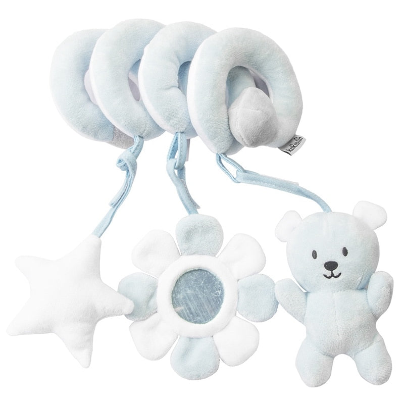 Hanging Spiral Rattle Mobile - Adorable Baby Toys for Newborns