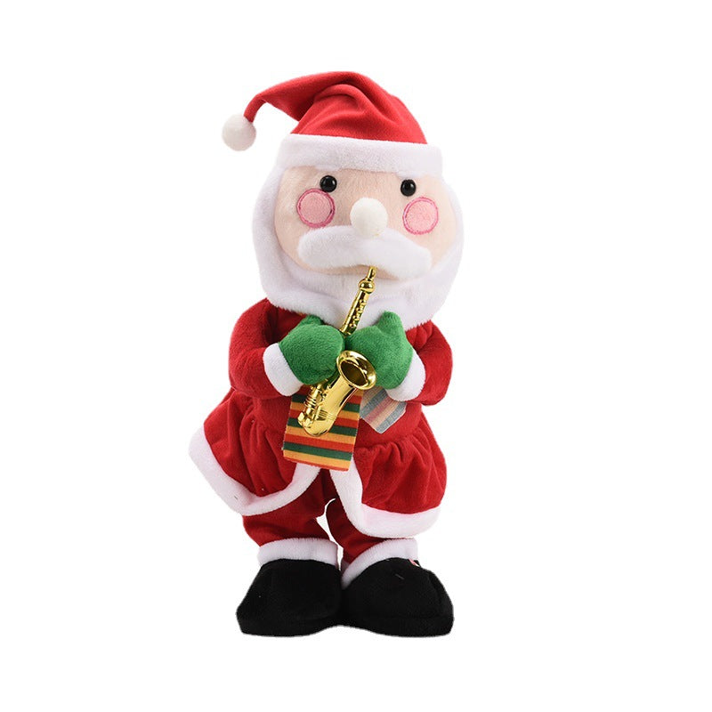 Christmas Electric Singing Plush Toy - Saxophone Playing Elk & Snowman