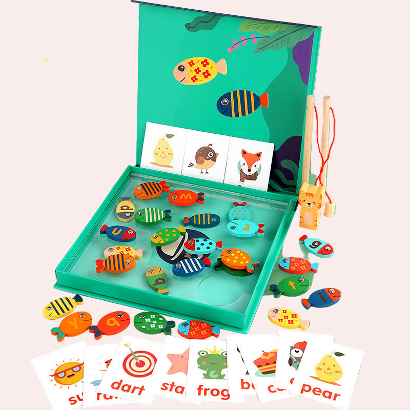 Wooden Magnetic Fishing Game