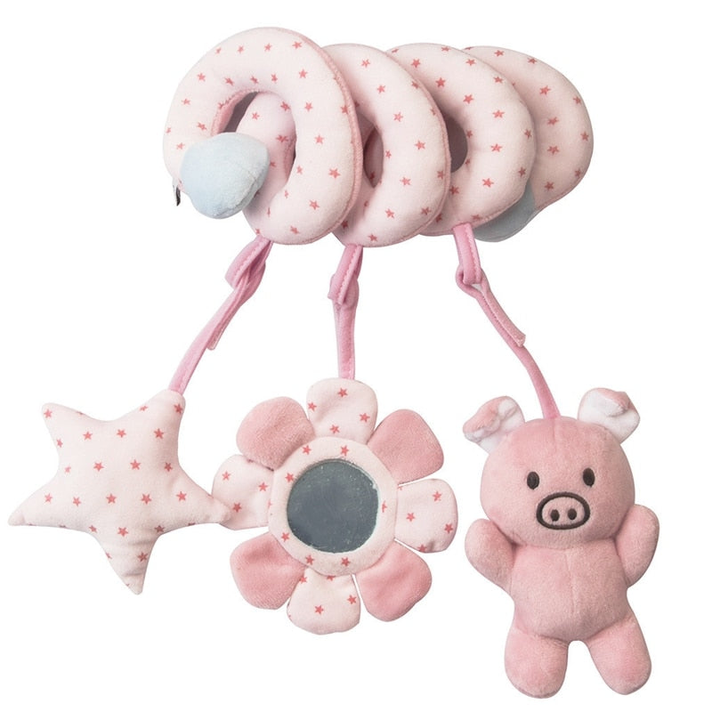 Hanging Spiral Rattle Mobile - Adorable Baby Toys for Newborns