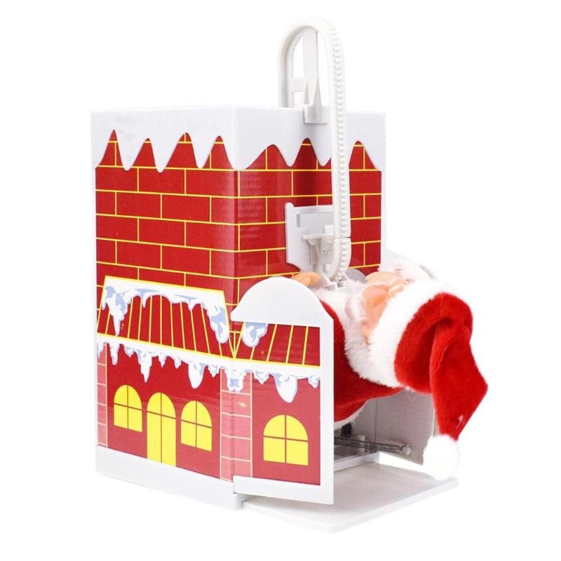 Santa Claus Climbing Chimney Doll Electric Toy
