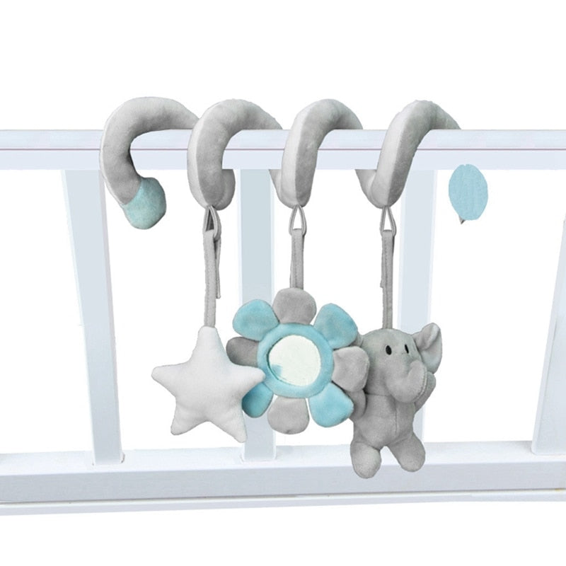 Hanging Spiral Rattle Mobile - Adorable Baby Toys for Newborns