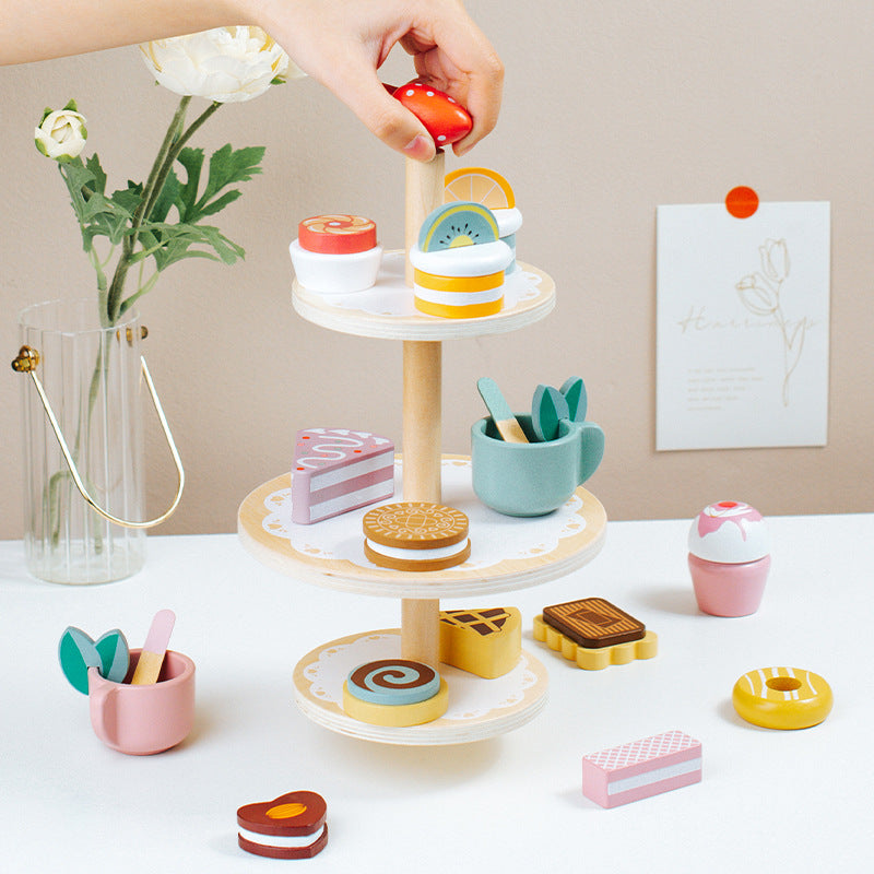 Children's Wooden Home Decor Dessert Set