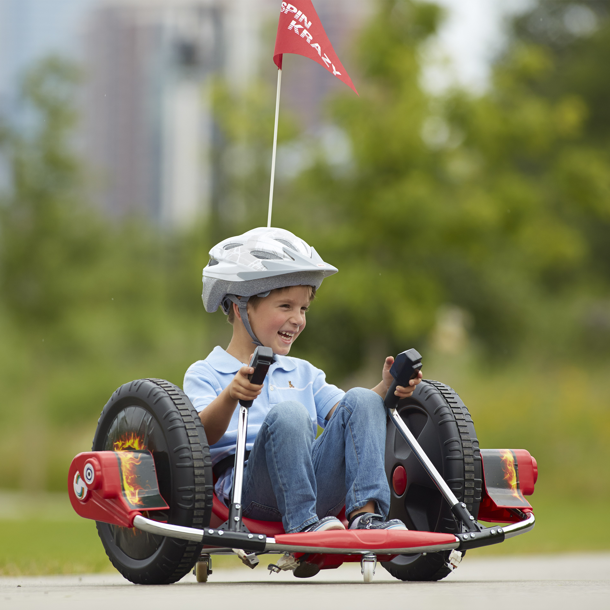 12V Kids Ride-On Electric Toy Car in Orange