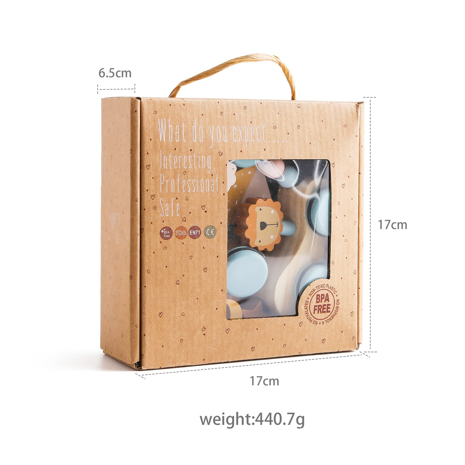 Wooden Train Birthday Toy - Montessori Educational Learning Tool