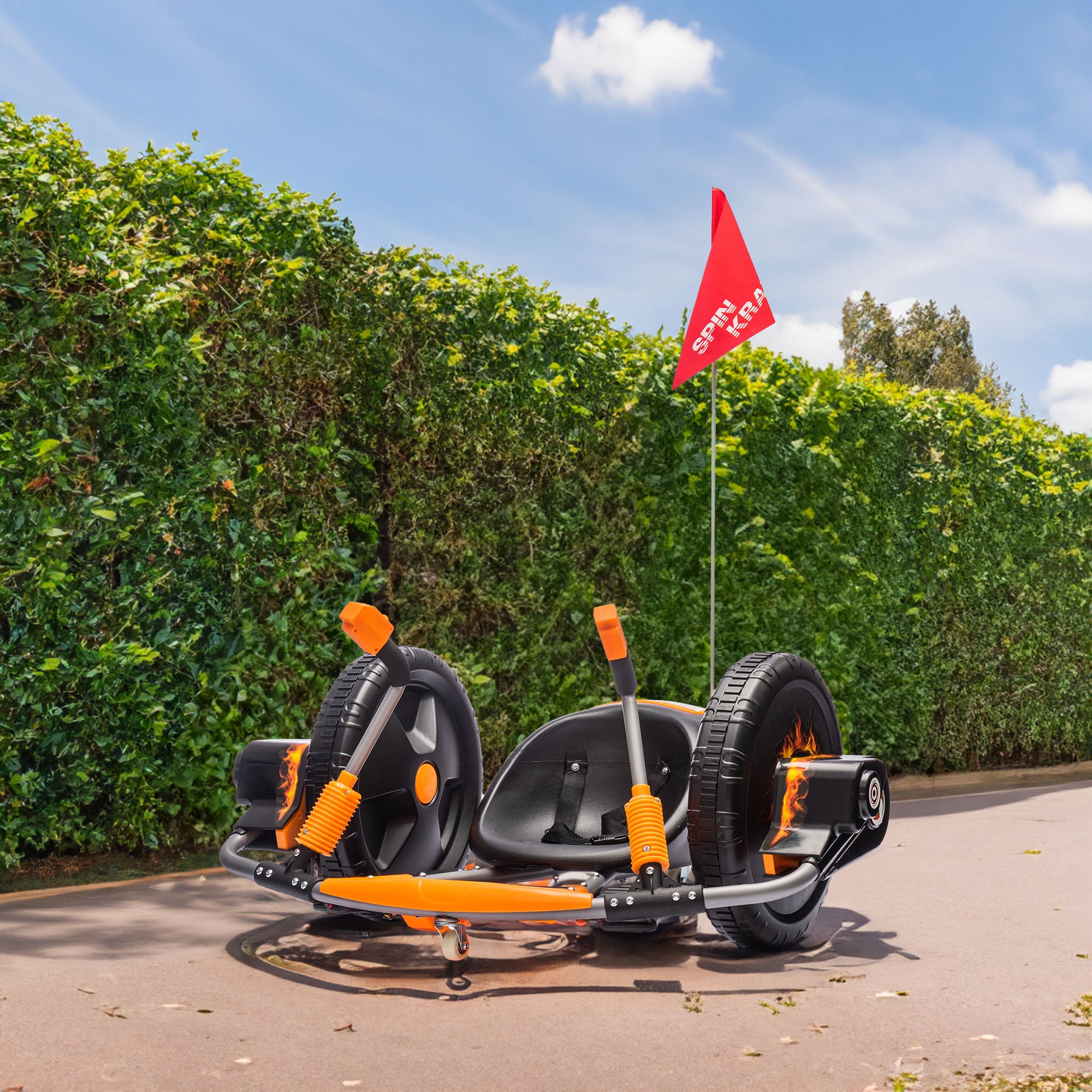 12V Kids Ride-On Electric Toy Car in Orange
