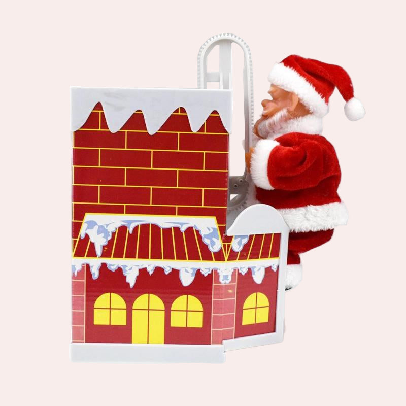 Santa Claus Climbing Chimney Doll Electric Toy