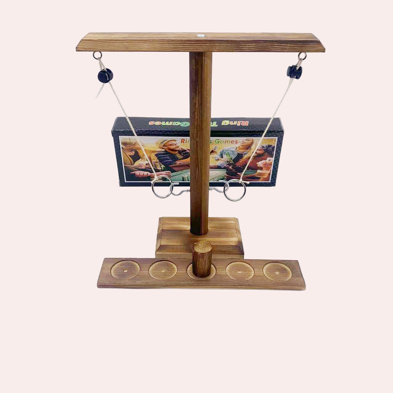 Wooden Ring Toss Game - Classic Family Fun