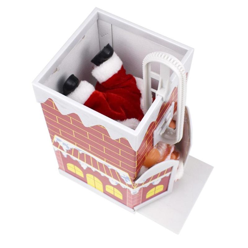 Santa Claus Climbing Chimney Doll Electric Toy