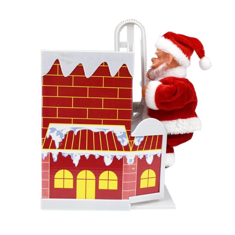 Santa Claus Climbing Chimney Doll Electric Toy