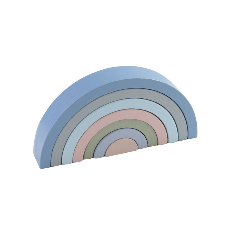 Wooden Rainbow Building Blocks