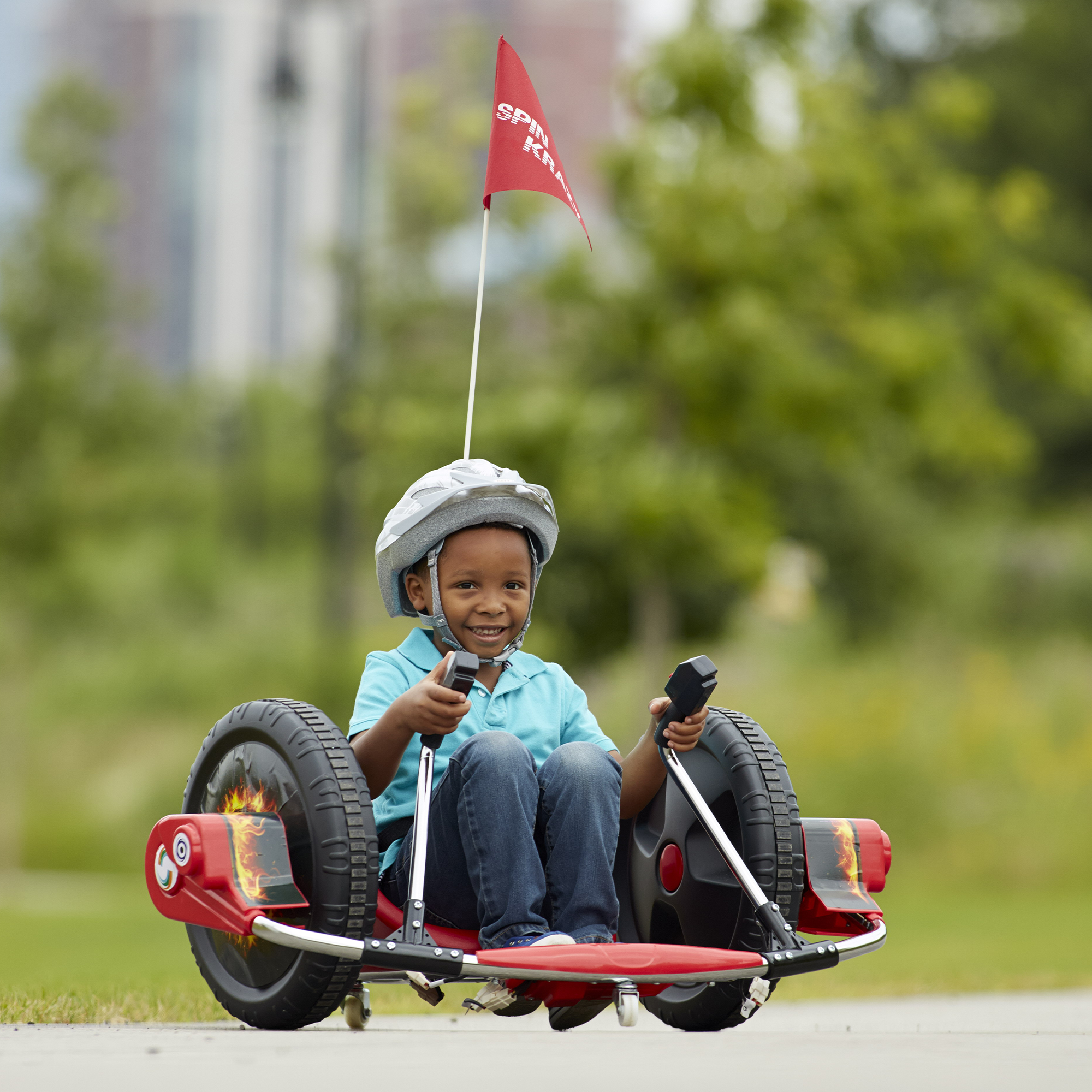 12V Kids Ride-On Electric Toy Car in Orange