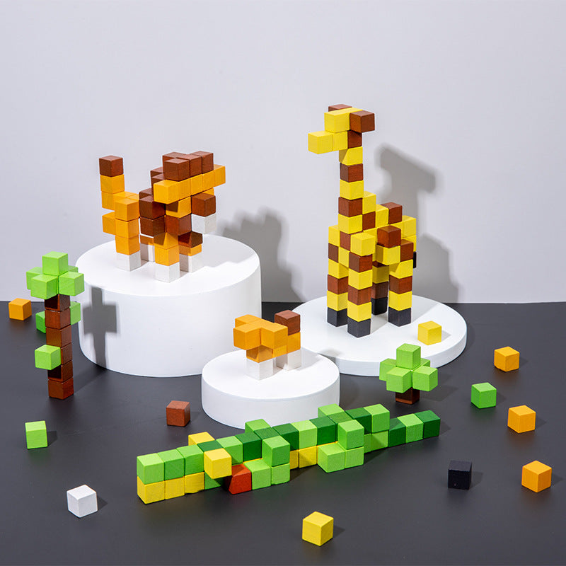 Wooden Mosaic Three-Dimensional Puzzle